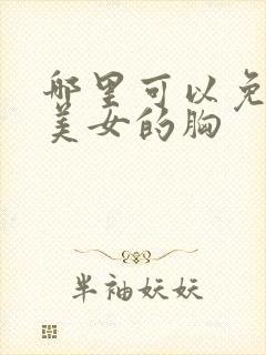 哪里可以免费摸美女的胸