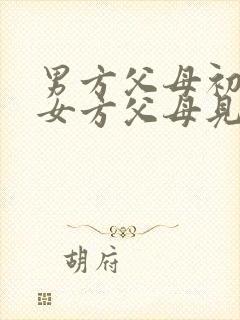 男方父母初次和女方父母见面礼封面