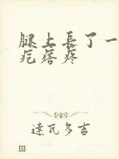 腿上长了一个硬疙瘩疼