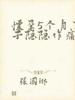 怀孕5个月了肚子隐隐作痛封面