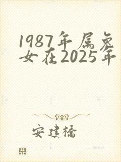 1987年属兔女在2025年财运如何