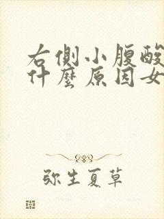 右侧小腹酸胀是什么原因女性封面