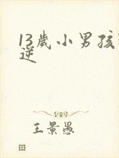 13岁小男孩叛逆封面