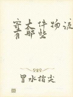 寄大件物流公司有哪些