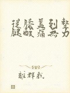 从膝盖到整个小腿酸痛无力