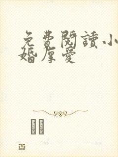 免费阅读小说闪婚厚爱