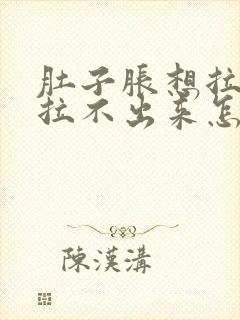 肚子胀想拉屎又拉不出来怎么办