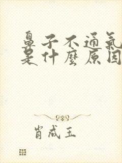 鼻子不通气头晕是什么原因封面