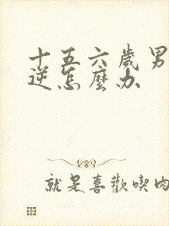 十五六岁男孩叛逆怎么办封面