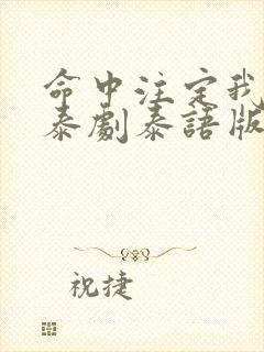 命中注定我爱你泰剧泰语版