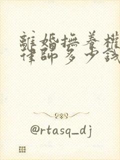 离婚抚养权纠纷律师多少钱