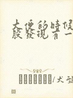 大便的时候擦屁股发现有一点血