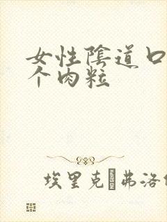 女性阴道口上有个肉粒