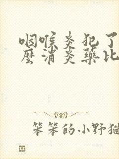 咽喉炎犯了吃什么消炎药比较好封面