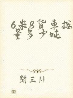 6米8货车总质量多少吨