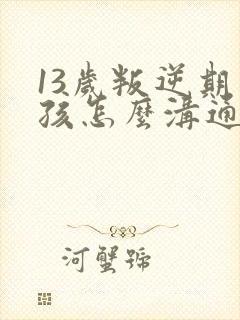 13岁叛逆期男孩怎么沟通