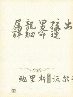 属龙男孩出生的详细命运