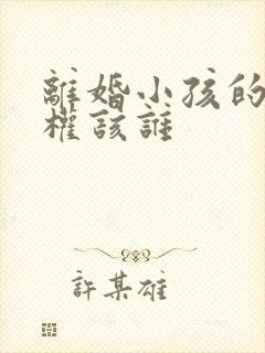 离婚小孩的抚养权该谁