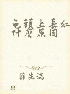 龟头上长红点是什么原因