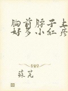 胸前脖子上起了好多小红疹子