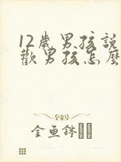 12岁男孩说喜欢男孩怎么办封面