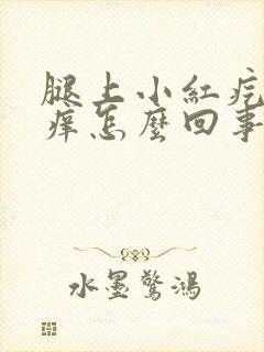 腿上小红疙瘩很痒怎么回事