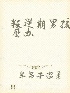 叛逆期男孩厌学么办