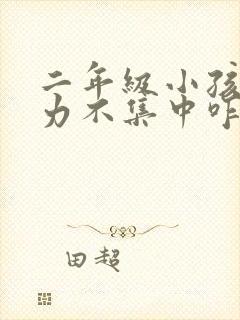 二年级小孩注意力不集中咋办封面