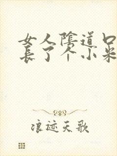 女人阴道口旁边长了个小米粒硬硬的疼