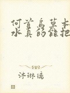 何首乌草本洗发水真的能把白发洗黑吗封面