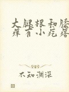 大腿根和膝盖窝痒有小疙瘩