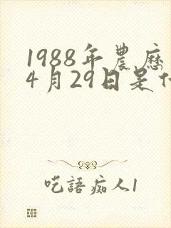 1988年农历4月29日是什么命封面