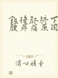 饭后肚脐下方小腹疼痛原因