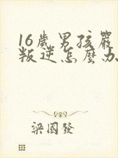 16岁男孩严重叛逆怎么办