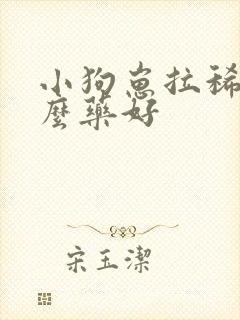 小狗崽拉稀吃什么药好