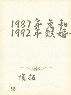 1987年兔和1992年猴婚姻怎么样封面