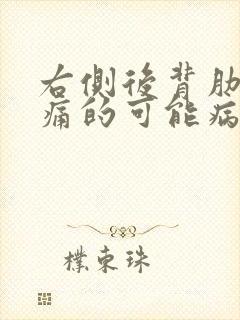 右侧后背肋下疼痛的可能病因封面