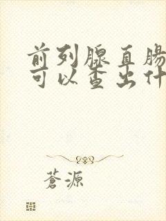 前列腺直肠指检可以查出什么