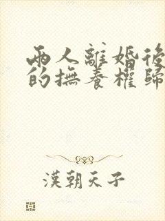 两人离婚后孩子的抚养权归谁