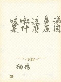 咳嗽流鼻涕头晕是什么原因引起