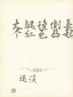 大腿后侧长了一个红色凸起的疙瘩封面