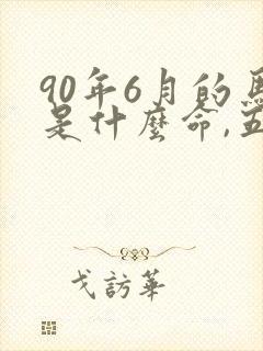 90年6月的马是什么命,五行属性