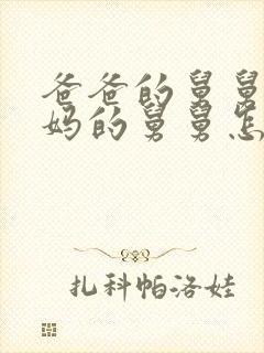 爸爸的舅舅和妈妈的舅舅怎么称呼封面