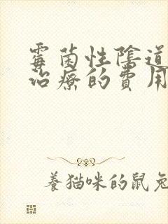 霉菌性阴道发炎治疗的费用