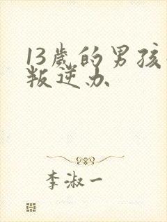 13岁的男孩子叛逆办封面