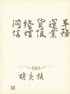 网络货运平台电信增值业务