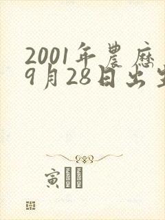 2001年农历9月28日出生的人命运