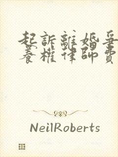 起诉离婚争夺抚养权律师费