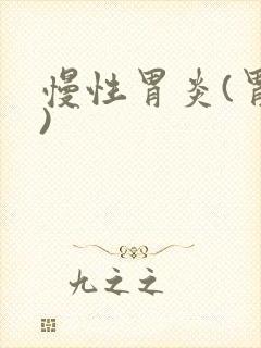 慢性胃炎(胃窦)