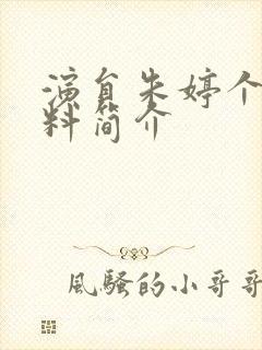 演员朱婷个人资料简介